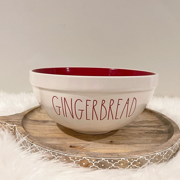 Rae Dunn Dining Nwt Rae Dunn Gingerbread Ceramic Large Mixing Bowl